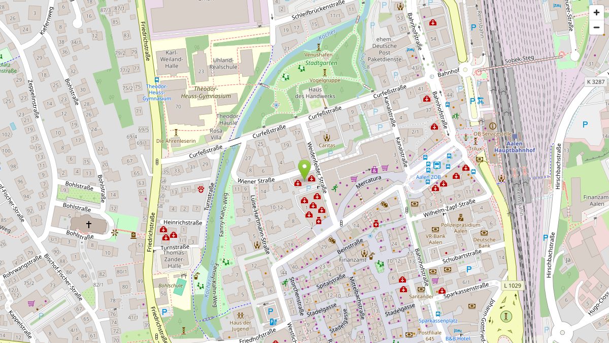 Karte: Wiener Straße 1, 73430 Aalen